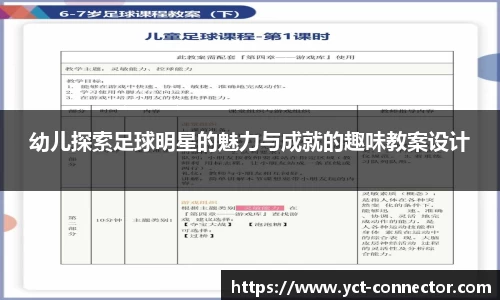 幼儿探索足球明星的魅力与成就的趣味教案设计